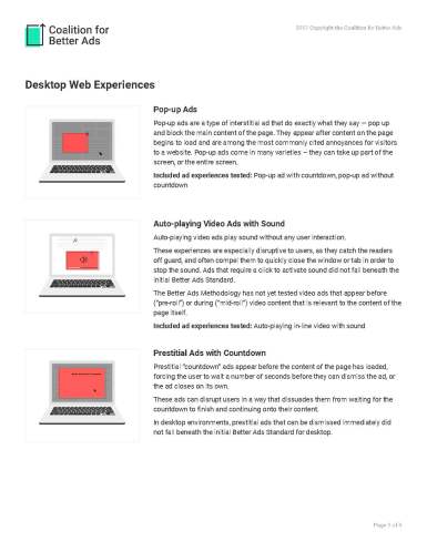 Coalition for better ads